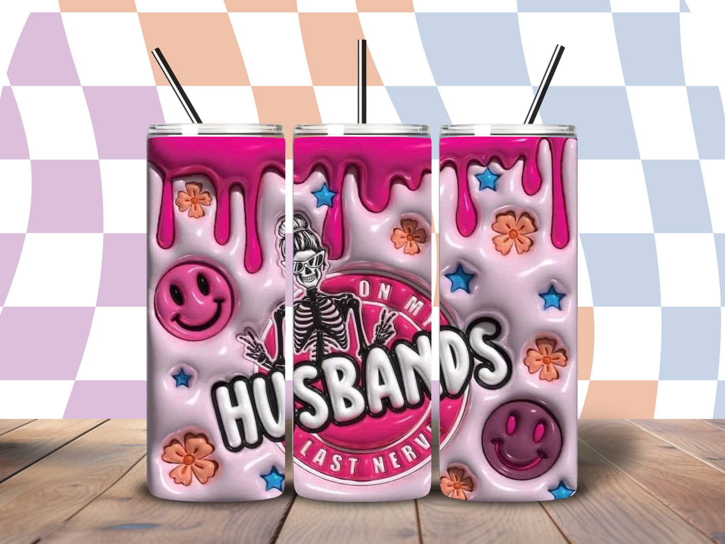 20oz "On My Husbands Last Nerve" Tumbler