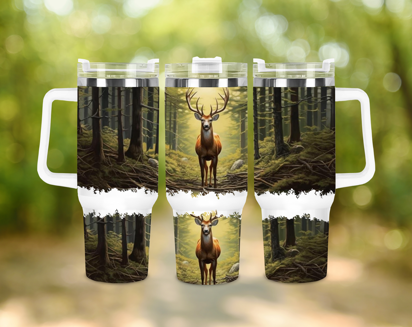 40oz Deer & Water Tumbler