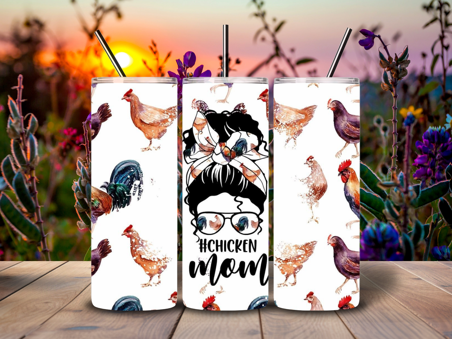 20oz " Chicken Mom" Tumbler