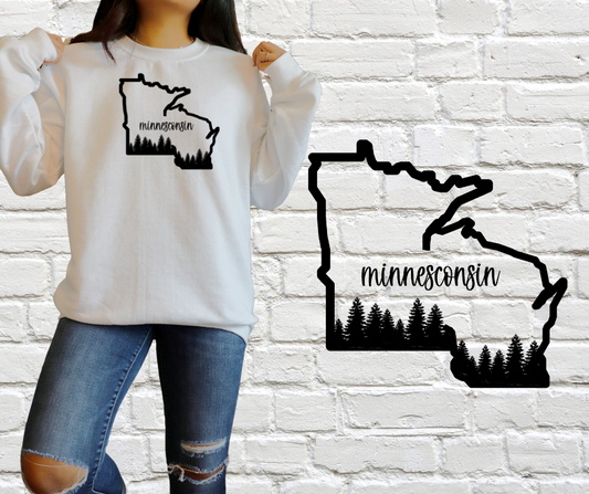 "Minnesconsin" T-shirt or Crewneck Sweatshirt