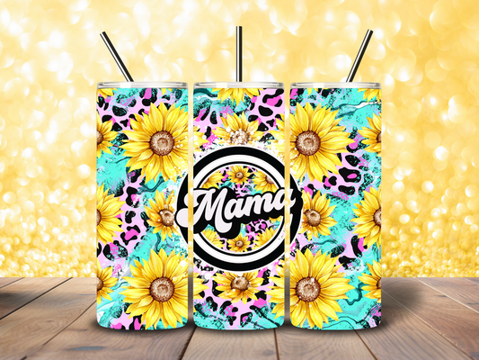 20oz Sunflower "Mama" Tumbler