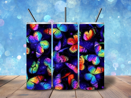20oz Dark Butterfly Tumbler