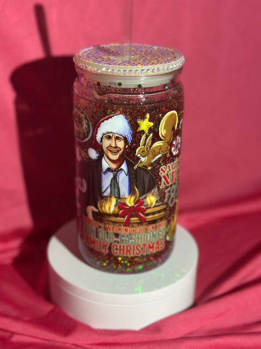 16oz Funny Christmas Snow globe Can