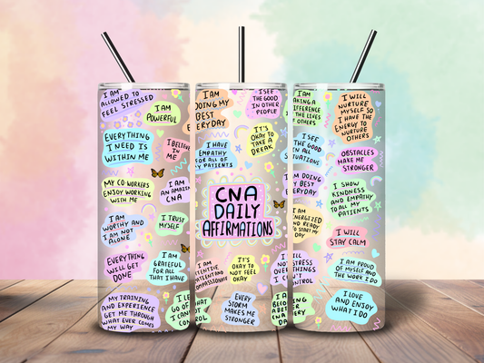20oz "CNA Daily Affirmations" Tumbler