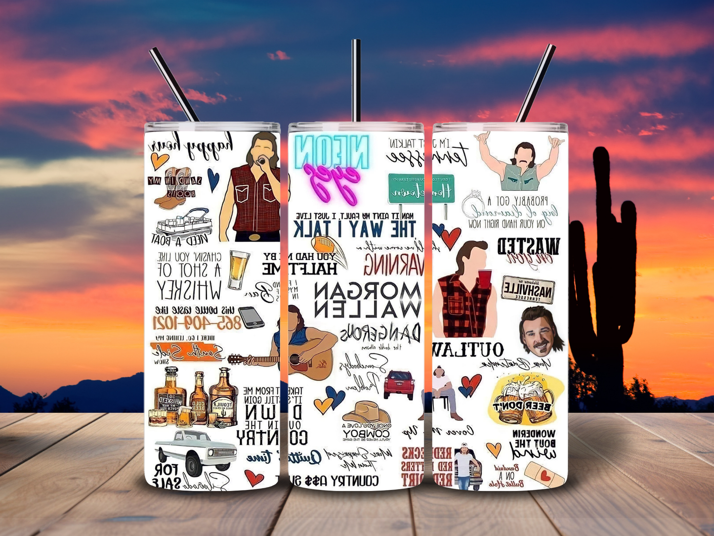 20oz Wallen Collage Tumbler
