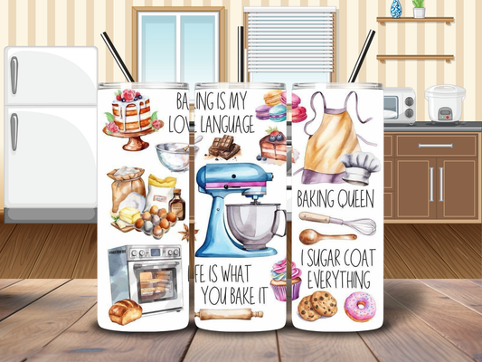 20oz Baking Lover Tumbler
