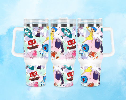 40oz Inside Out Characters Tumbler