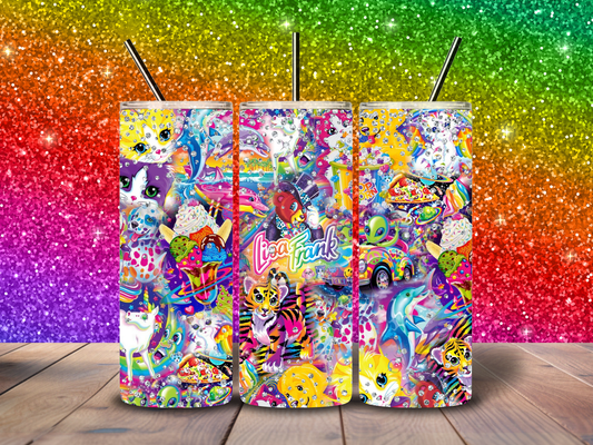 20oz Lisa Frank art Tumbler