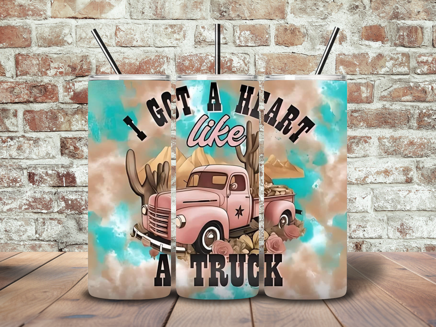 20oz "I Got A Heart Like a Truck" Tumbler