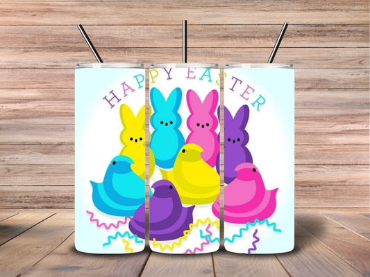20oz "Happy Easter" Peeps Tumbler