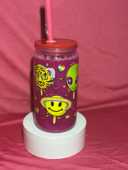 16oz Colorful Popsicle Friends