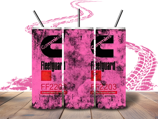 20oz Pink "Cummins Fleetguard" Tumbler