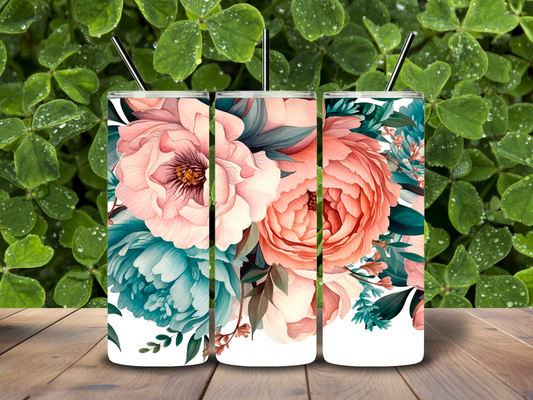 20oz Flowers & Greenery Tumbler