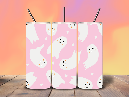 20oz Pink Ghosty Tumbler