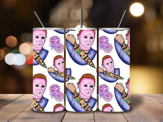 20oz Micheal Myers Art Tumbler