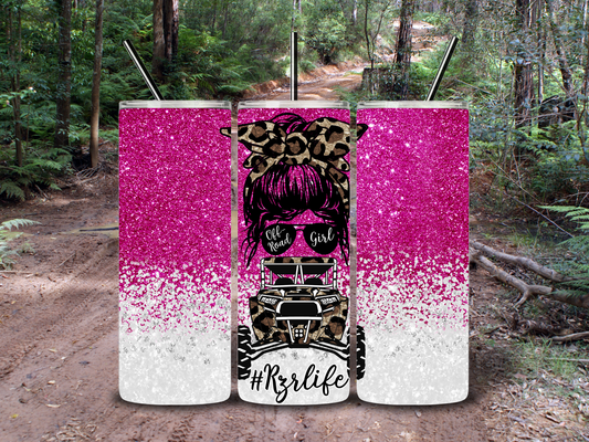 20oz " #RzrLife" Mudding Girl Tumbler
