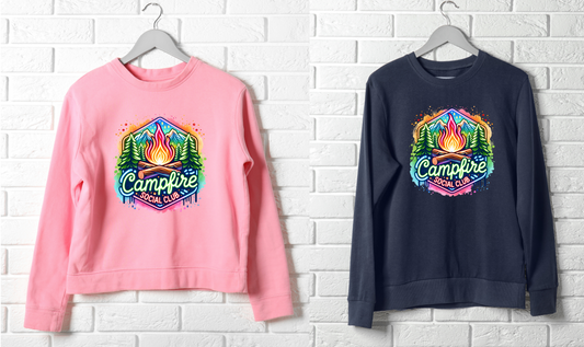 "Campfire Social Club" Crewneck Sweatshirt