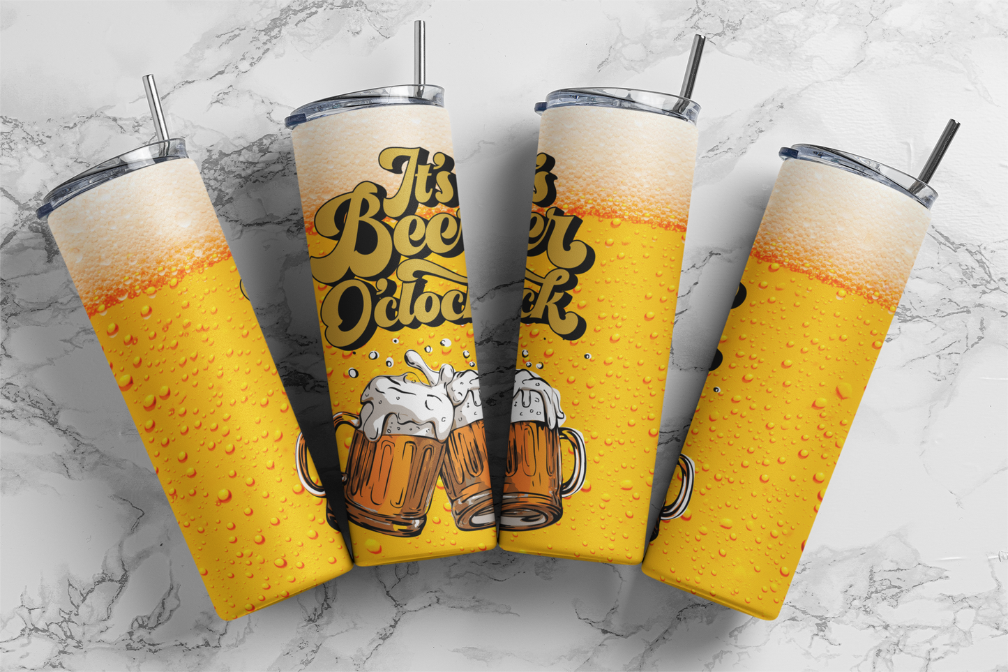 20oz " It's Beer O' Clock" Tumbler