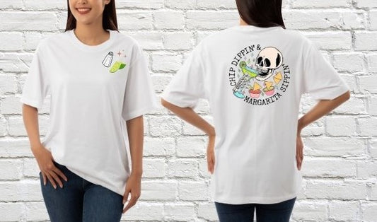 T-Shirt "Chip Dippin' & Margarita Sippin'"