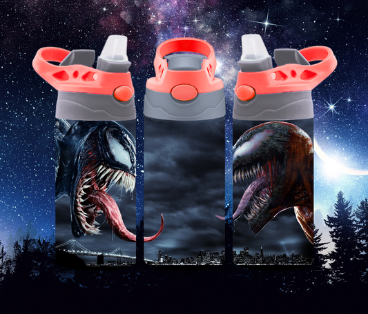 Alien Battle 12oz Kids Water Bottle