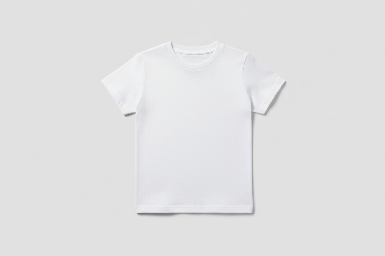 youth white tshirt